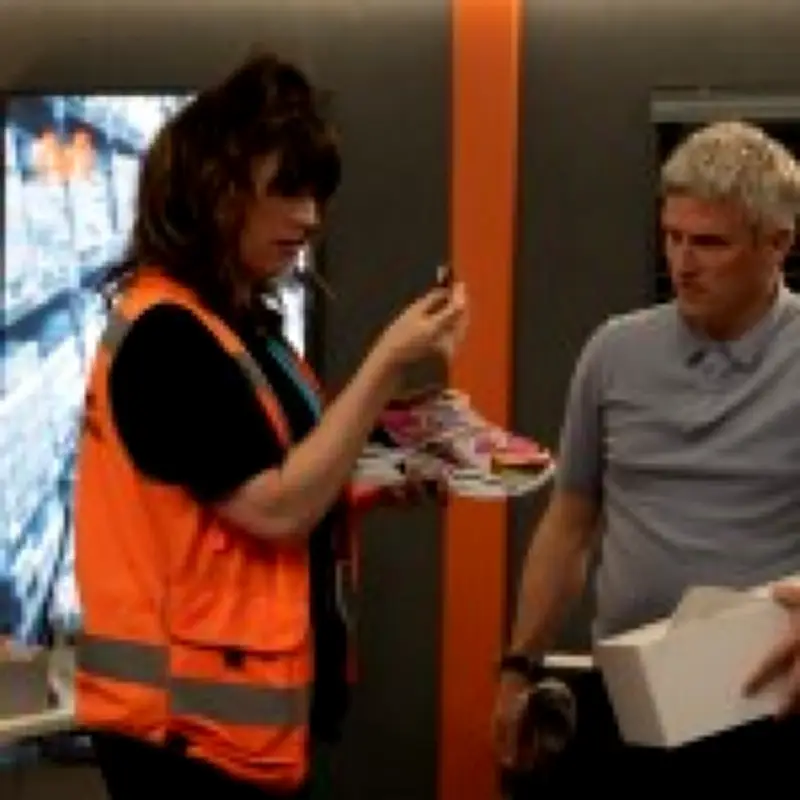 Caleb's risky counterfeit shoe plan backfires with 'help me' label in Emmerdale