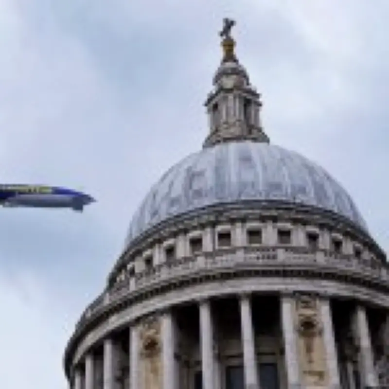 Goodyear blimp returns to London skies after four-year absence