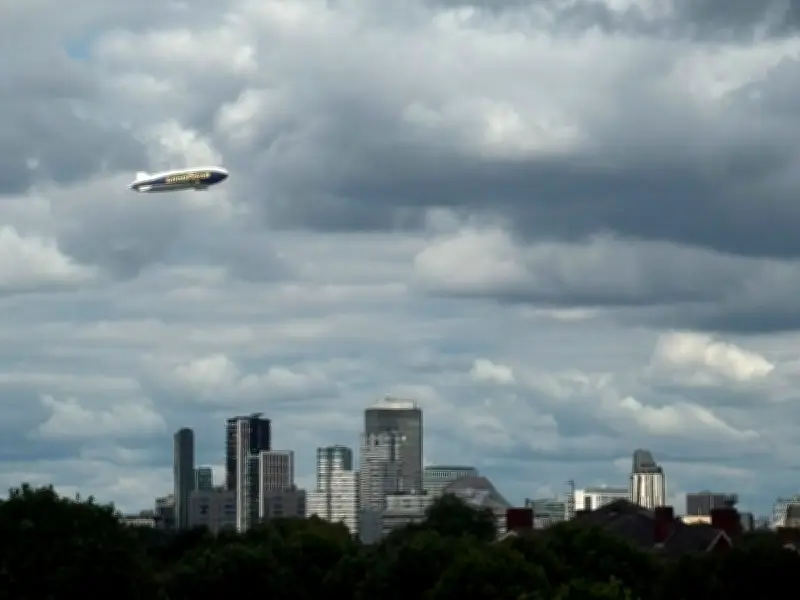 Goodyear Blimp Spotted Over London a Week Early for 100th Anniversary