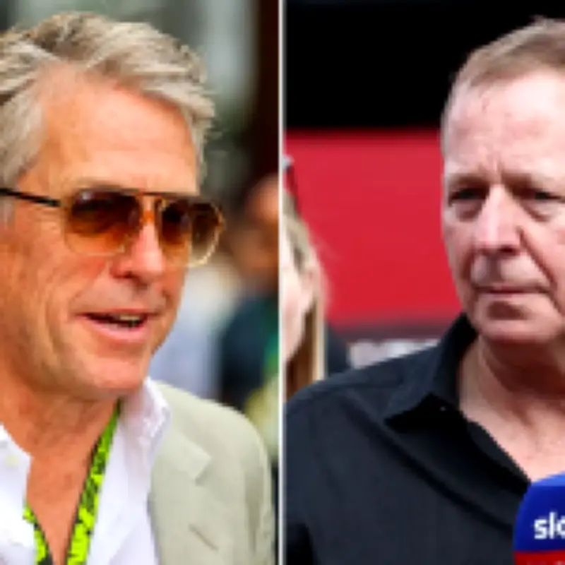 Martin Brundle red-faced after quizzing Hugh Grant on TV series he wasn't in