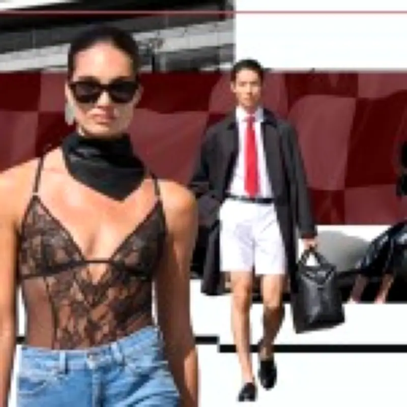 M&S turns Silverstone pit lane into a stunning fashion runway