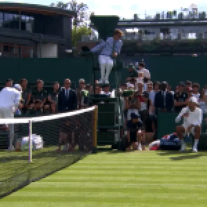 Nick Kyrgios swears at Wimbledon umpire over 'dumb' rule, says 'fine me, I don't care'