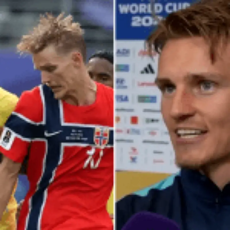 Odegaard admits 'awkward' Neymar clash after Norway World Cup win