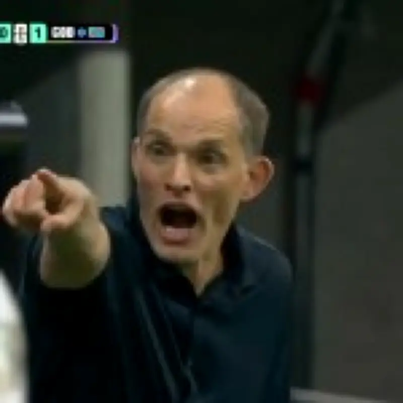 Thomas Tuchel rages at Djed Spence during England's World Cup comeback win