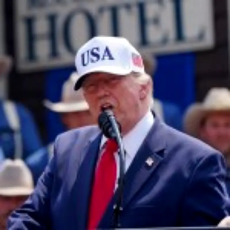 Trump jokes about 'having a threesome' with his two sons at library event