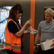 Caleb's risky counterfeit shoe plan backfires with 'help me' label in Emmerdale