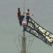 Couple climbs Empire State Building in wild proposal stunt, arrested