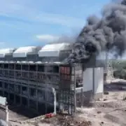 Fire at Aberthaw Power Station in South Wales: Residents told to close windows
