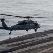 Missing crew member after US Navy helicopter crash in Arabian Sea