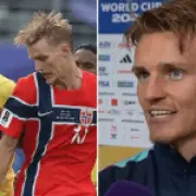Odegaard admits 'awkward' Neymar clash after Norway World Cup win